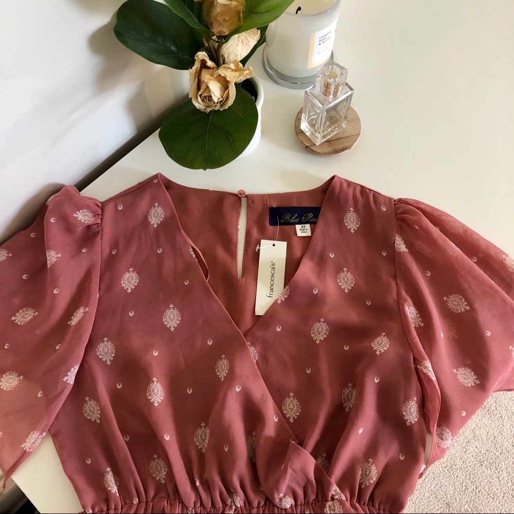 Flowing pink-ish dress